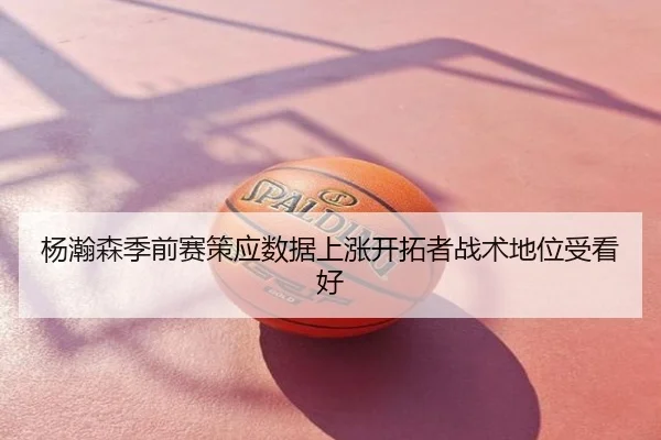 杨瀚森季前赛策应数据上涨开拓者战术地位受看好